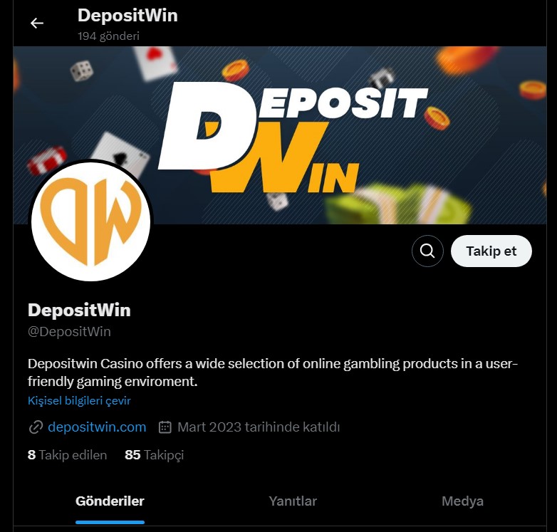 Depositwin Twitter